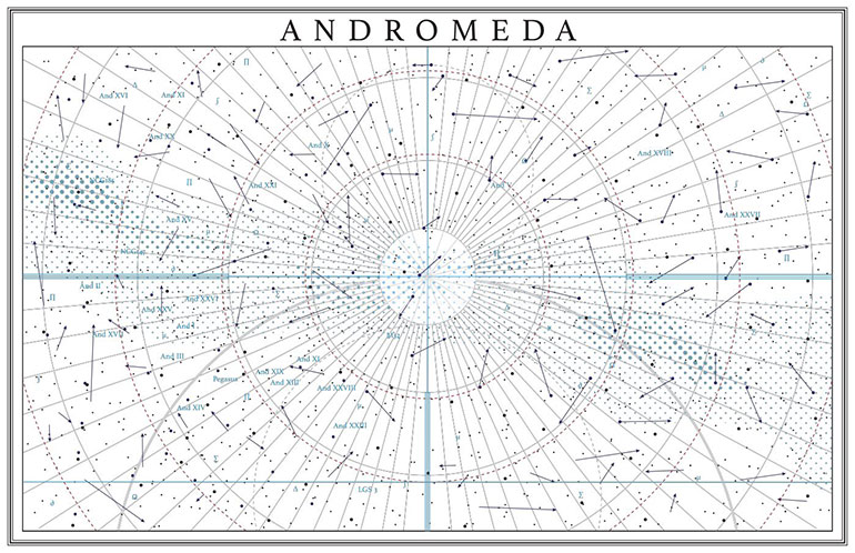 Andromeda Star Chart